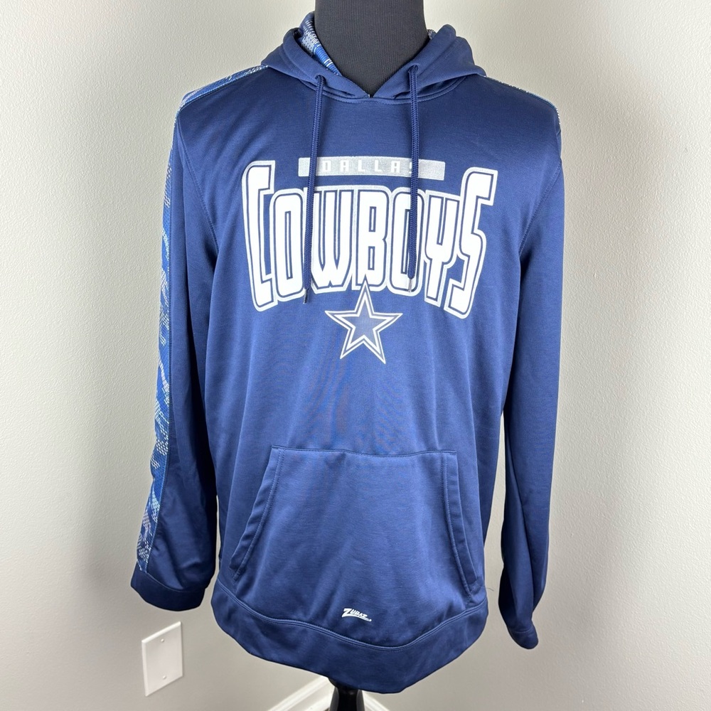 Zubaz Dallas Cowboys Hoodie Men's Size Large L Sweatshirt NFL Team Apparel